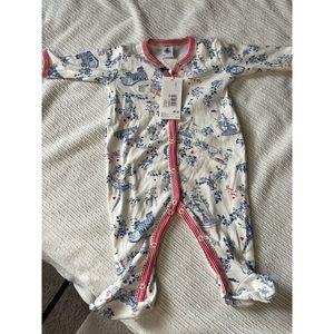 ONESIE 3 MO FRANCE PETIT BATEAU INFANT FOOTIE NWT